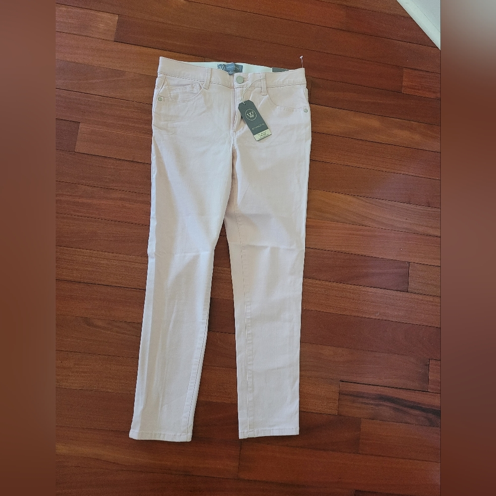 NWT Wit & Wisdom light pink absolution pants women 6